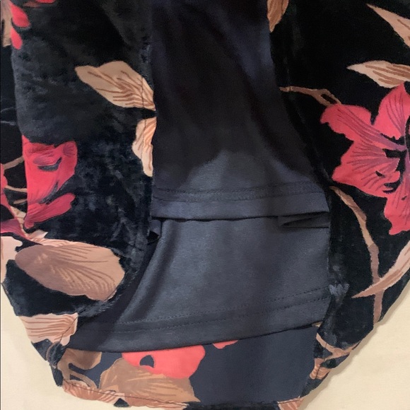 Lush Floral Velvet Mini Dress - Picture 6 of 10
